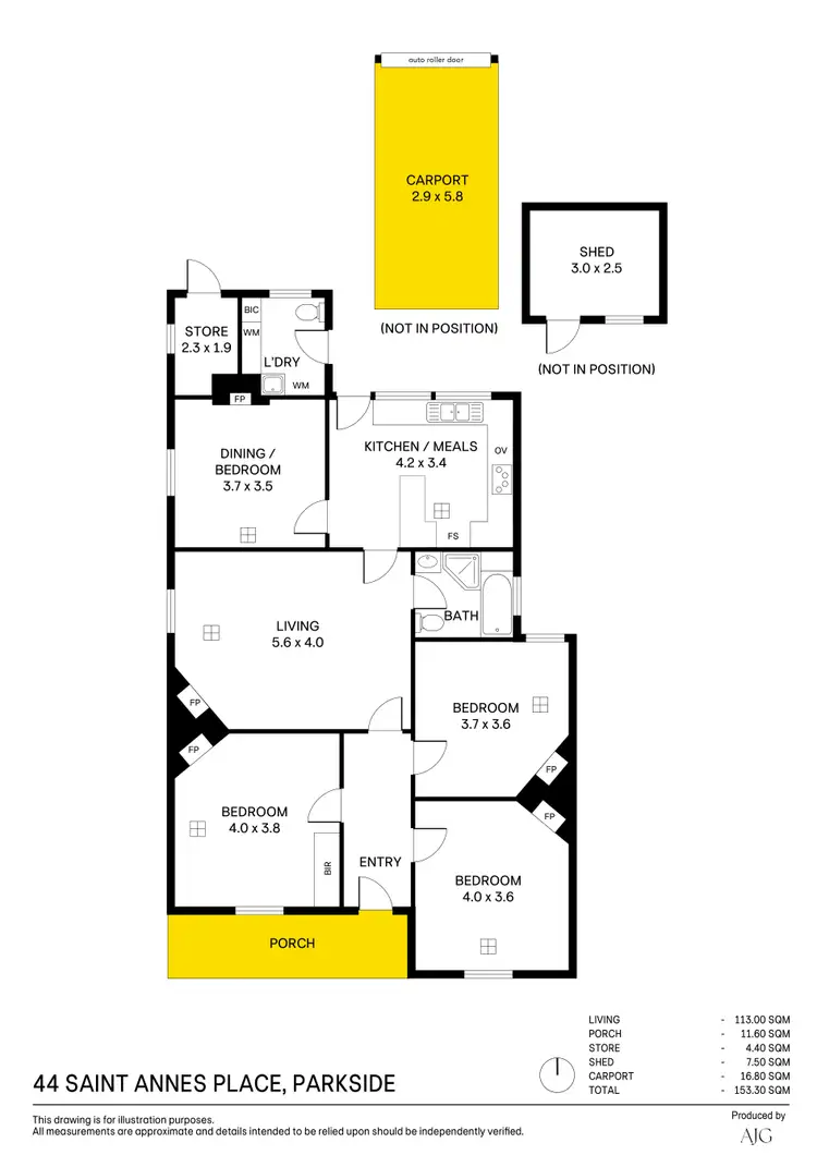 Floorplan of Homely house listing, 44 St Anns Place, Parkside SA 5063