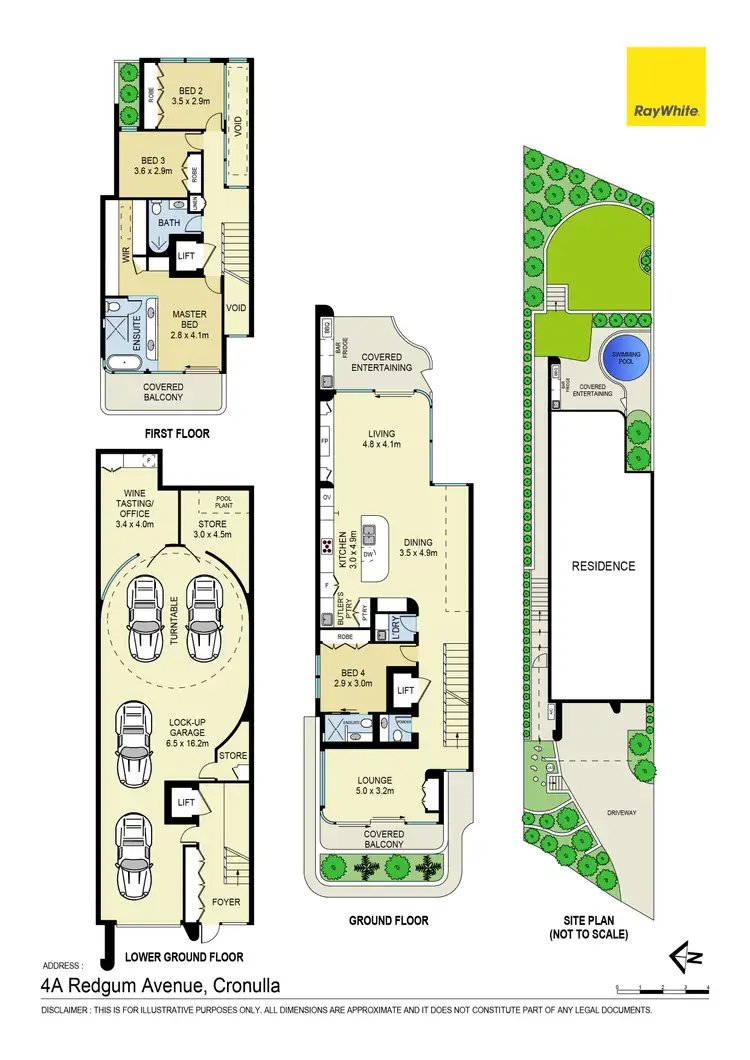 Floorplan of Homely semi-detached listing, 4A Redgum Avenue, Cronulla NSW 2230