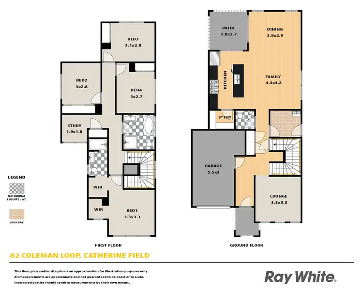 Floorplan of Homely house listing, 82 Coleman Loop, Catherine Field NSW 2557