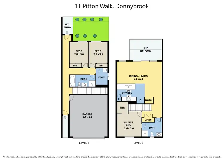 Floorplan of Homely townhouse listing, 11 Pitton Walk, Donnybrook VIC 3064