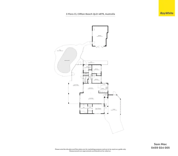 Floorplan of Homely house listing, 3 Flora Close, Clifton Beach QLD 4879