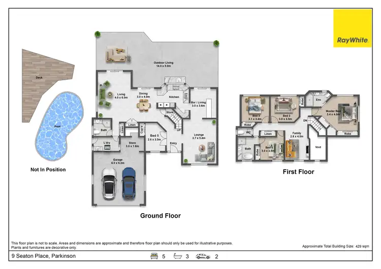 Floorplan of Homely house listing, 9 Seaton Place, Parkinson QLD 4115