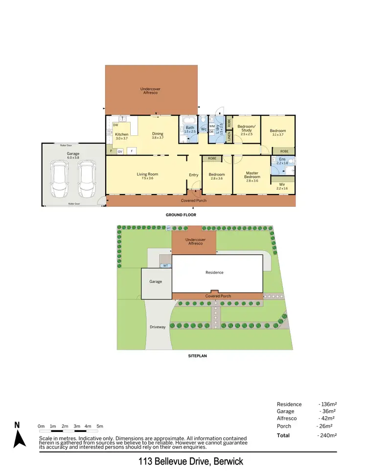 Floorplan of Homely house listing, 113 Bellevue Drive, Berwick VIC 3806