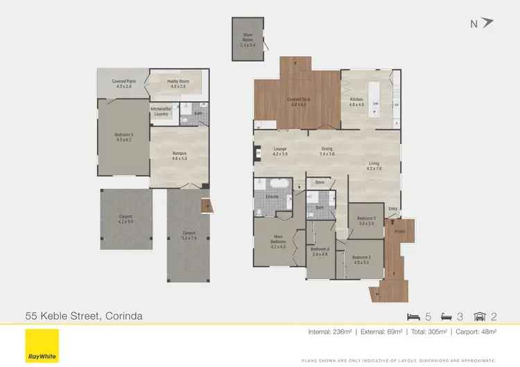 Floorplan of Homely house listing, 55 Keble Street, Corinda QLD 4075