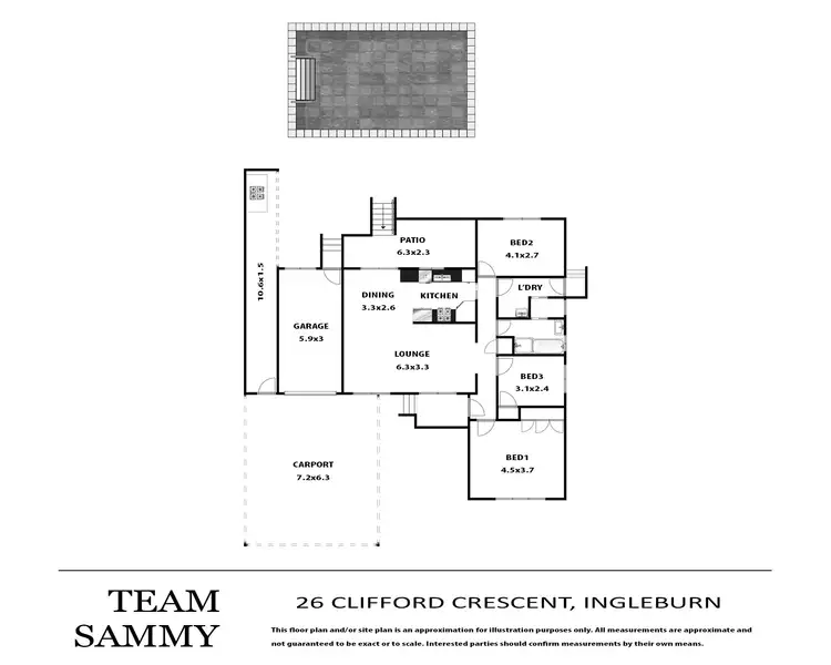 Floorplan of Homely house listing, 26 Clifford Crescent, Ingleburn NSW 2565