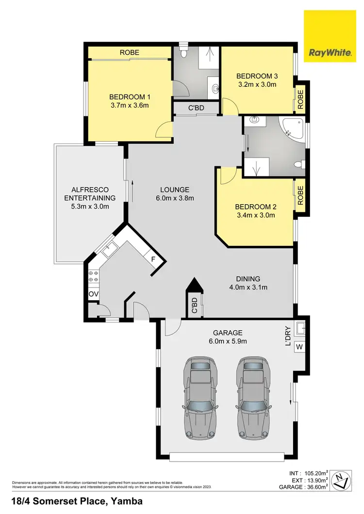 Floorplan of Homely house listing, 18/4 Somerset Place, Yamba NSW 2464