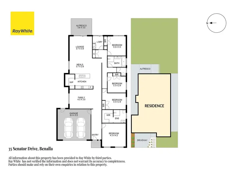 Floorplan of Homely house listing, 35 Senator Drive, Benalla VIC 3672