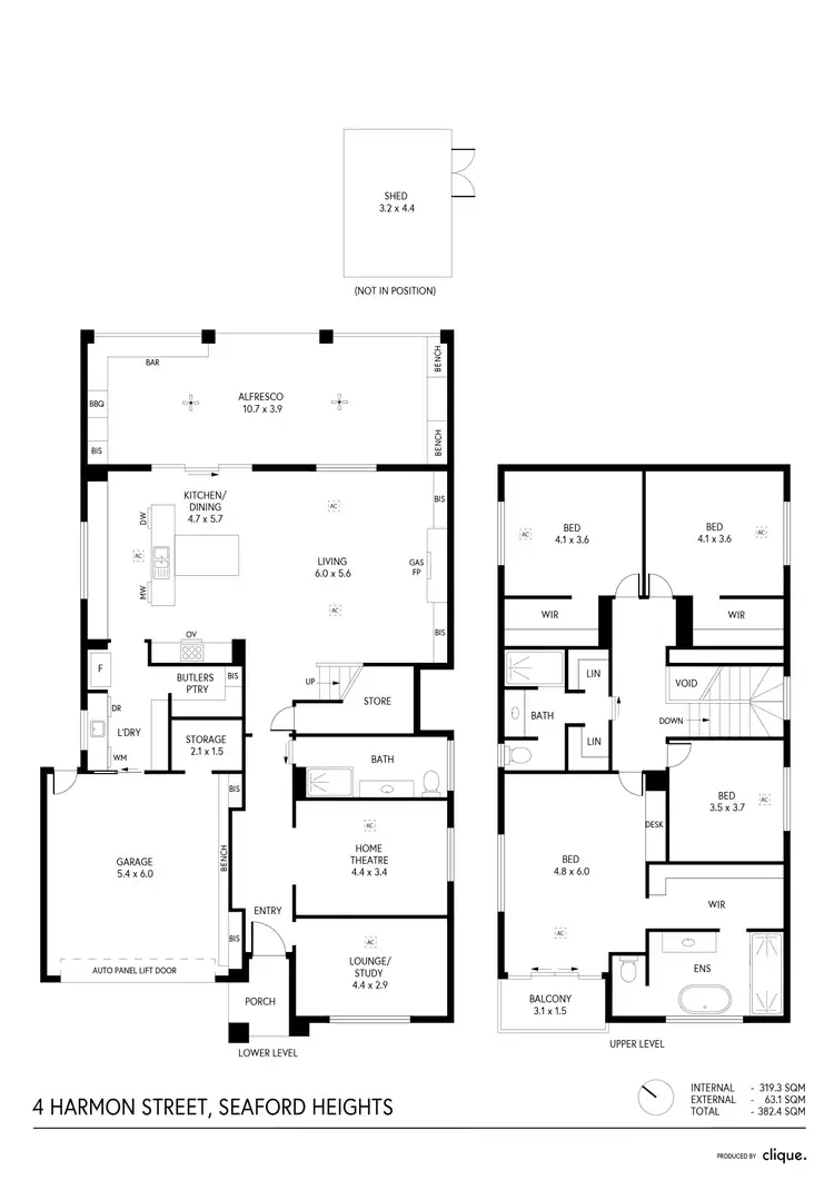 Floorplan of Homely house listing, 4 Harmon Street, Seaford Heights SA 5169