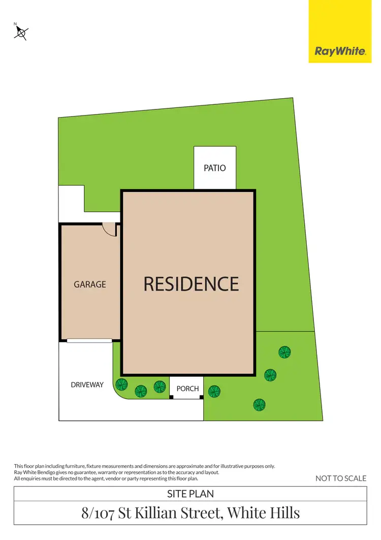 Floorplan of Homely unit listing, 8/107 St Killian Street, White Hills VIC 3550