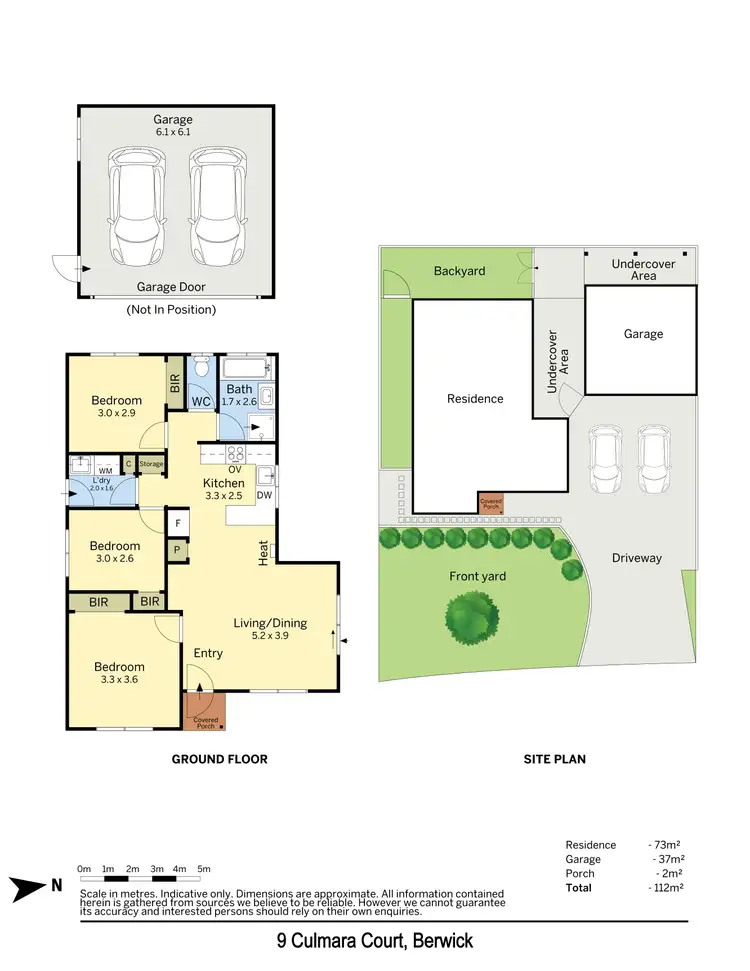 Floorplan of Homely house listing, 9 Culmara Court, Berwick VIC 3806