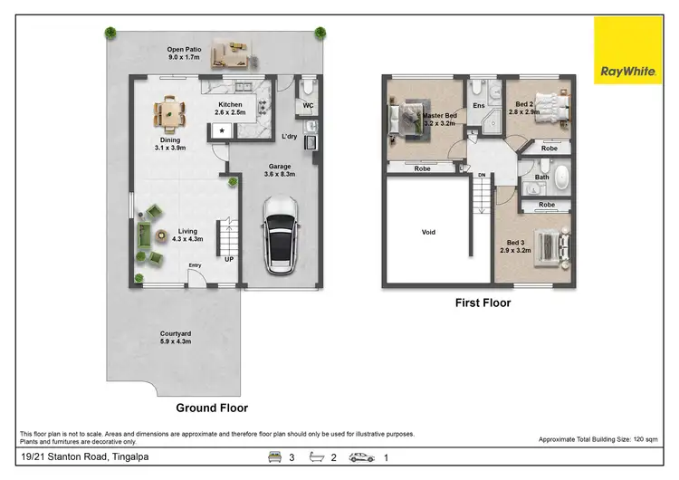 Floorplan of Homely townhouse listing, 19/21 Stanton Road, Tingalpa QLD 4173