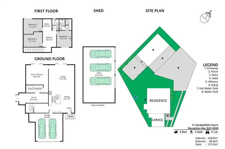 Floorplan of Homely house listing, 11 Sandpebble Court, Deception Bay QLD 4508