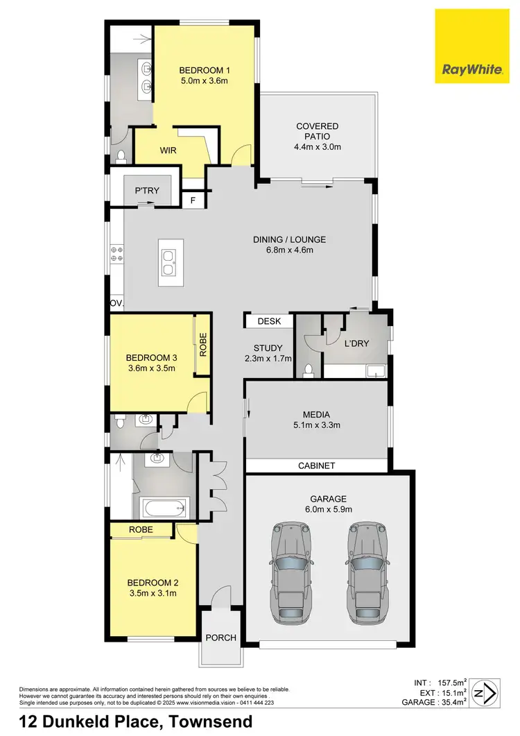Floorplan of Homely house listing, 12 Dunkeld Place, Townsend NSW 2463