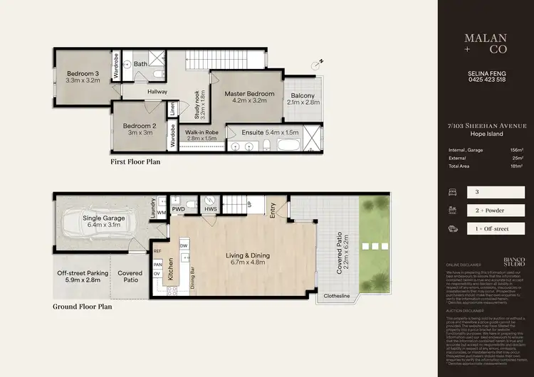 Floorplan of Homely townhouse listing, 7/103 Sheehan Avenue, Hope Island QLD 4212