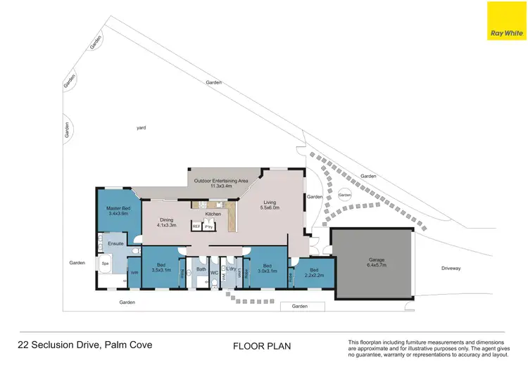 Floorplan of Homely house listing, 22 Seclusion Drive, Palm Cove QLD 4879