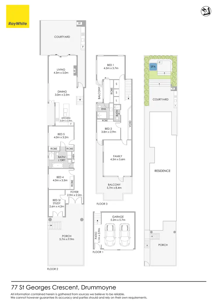 Floorplan of Homely house listing, 77 St Georges Crescent, Drummoyne NSW 2047