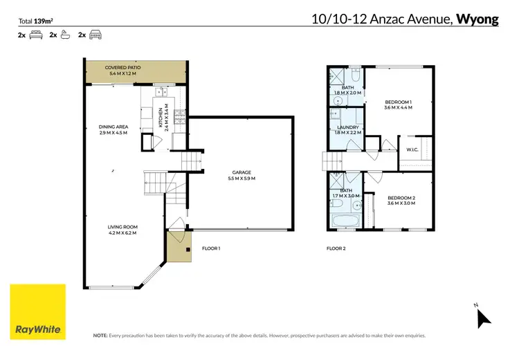 Floorplan of Homely house listing, 10/10-12 Anzac Avenue, Wyong NSW 2259