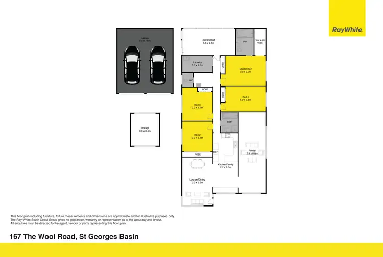 Floorplan of Homely house listing, 167 The Wool Road, St Georges Basin NSW 2540