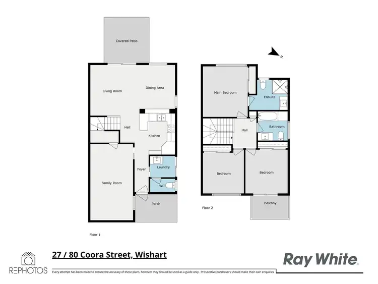 Floorplan of Homely townhouse listing, 27/80 Coora Street, Wishart QLD 4122