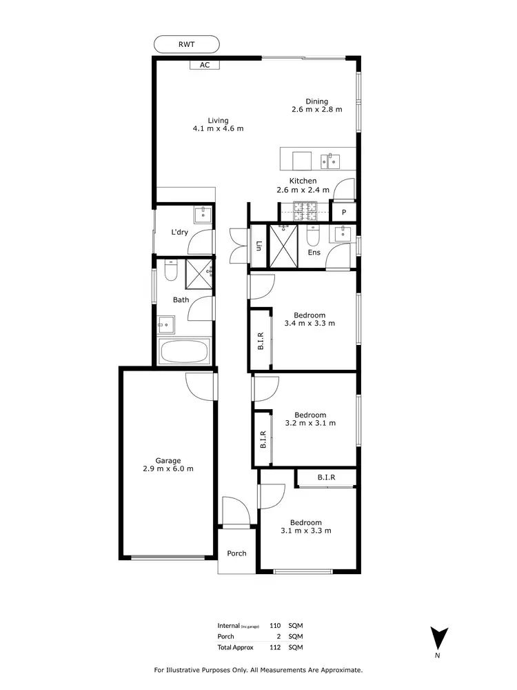 Floorplan of Homely house listing, 48 West Parkway, Andrews Farm SA 5114