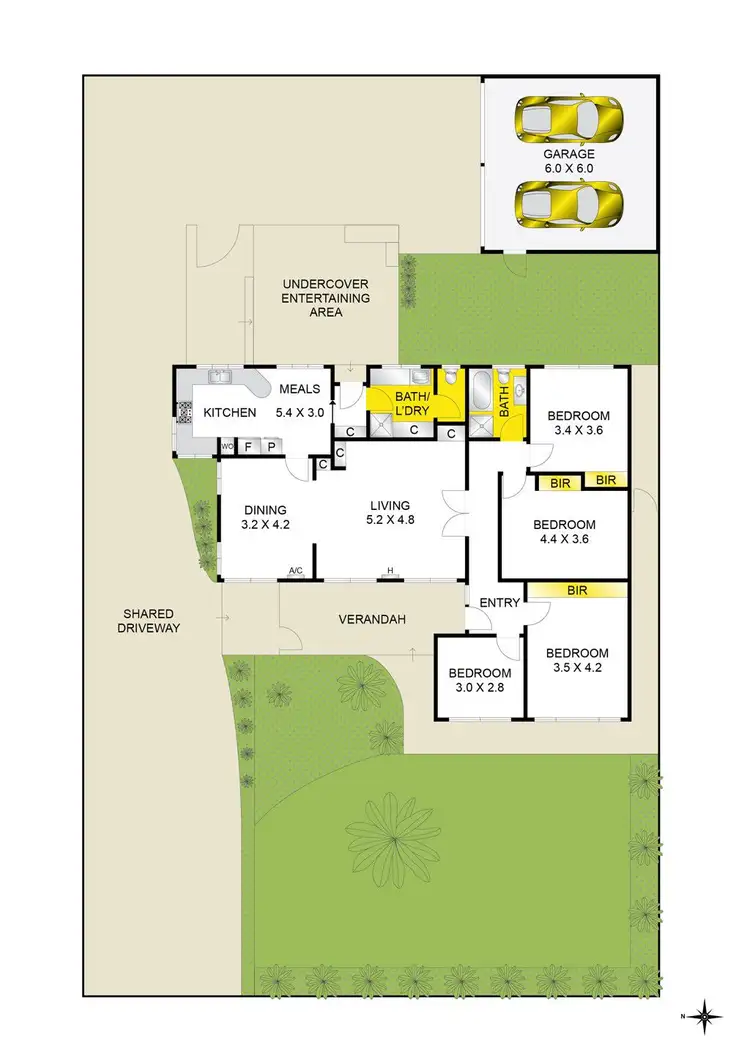 Floorplan of Homely house listing, 1/54 Torquay Road, Belmont VIC 3216
