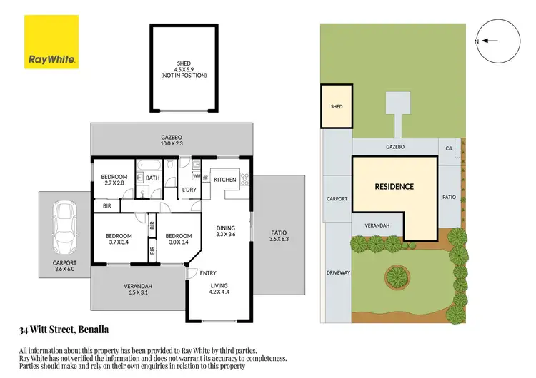 Floorplan of Homely house listing, 34 Witt Street, Benalla VIC 3672
