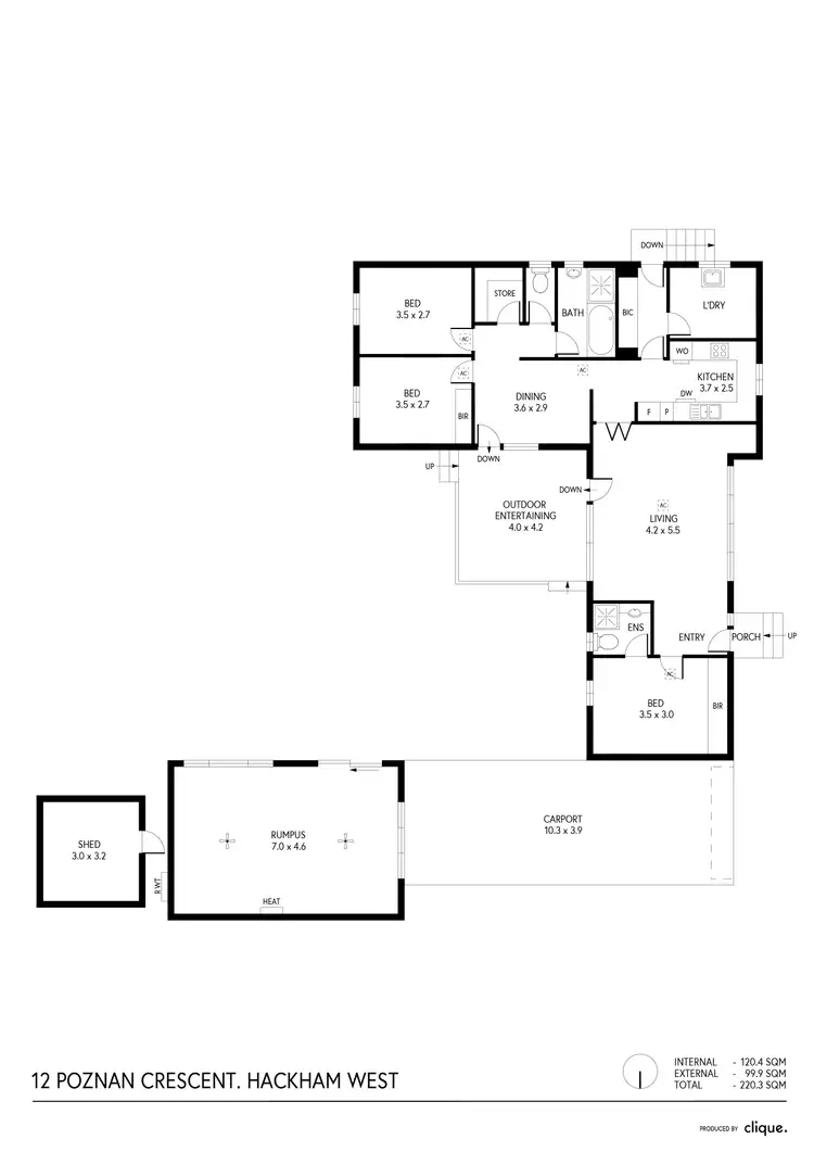 Floorplan of Homely house listing, 12 Poznan Crescent, Hackham West SA 5163