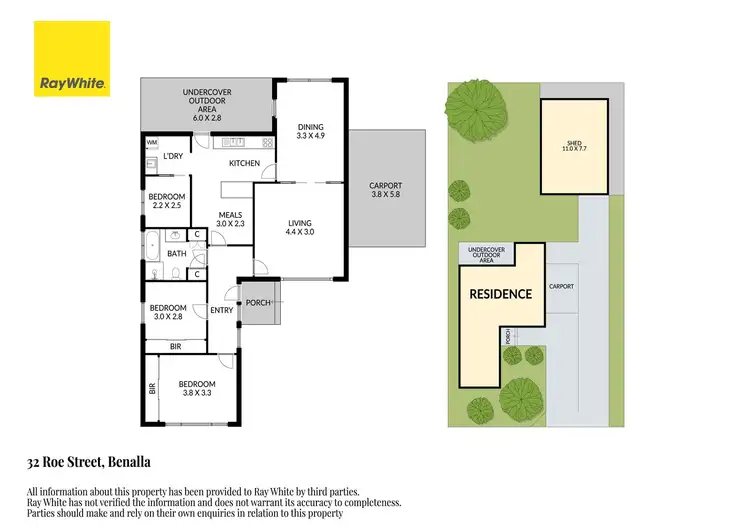 Floorplan of Homely house listing, 32 Roe Street, Benalla VIC 3672