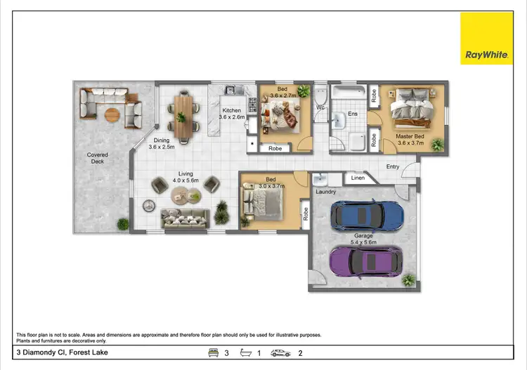 Floorplan of Homely house listing, 3 Diamondy Close, Forest Lake QLD 4078