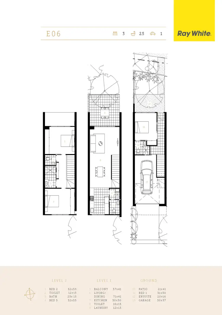 Floorplan of Homely townhouse listing, 1/81 University Drive, Waratah West NSW 2298