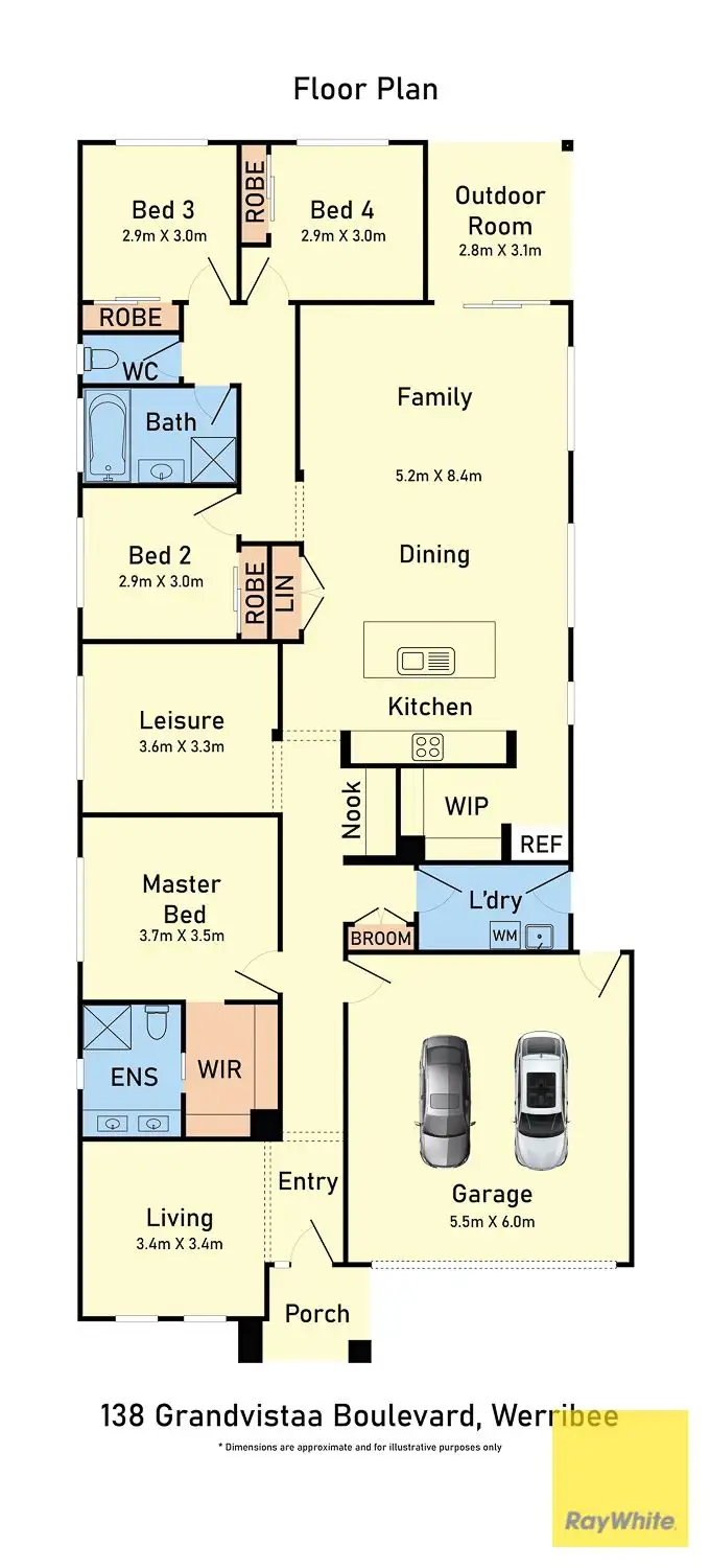 Floorplan of Homely house listing, 138 Grandvista Boulevard, Werribee VIC 3030
