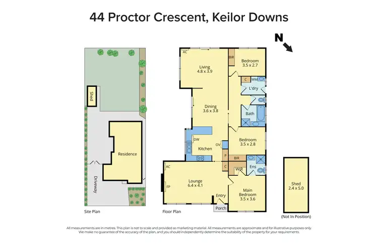 Floorplan of Homely house listing, 44 Proctor Crescent, Keilor Downs VIC 3038
