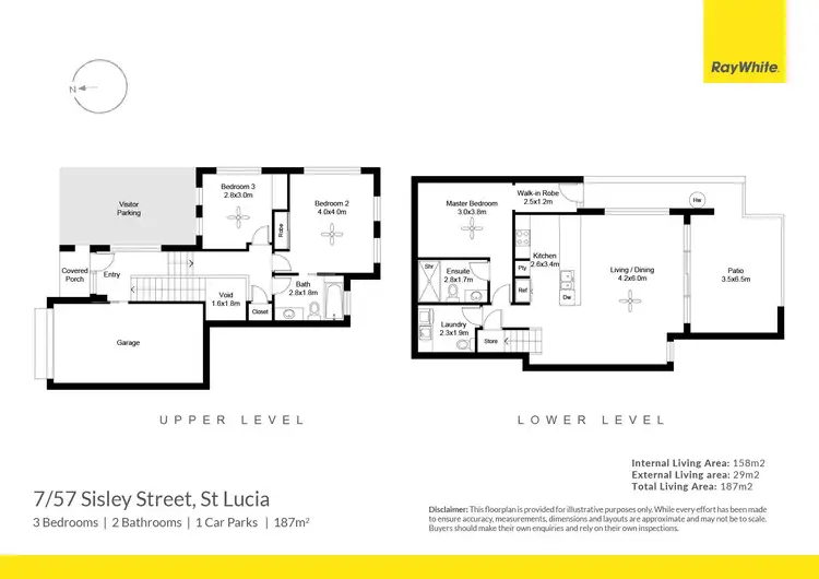 Floorplan of Homely townhouse listing, 7/57 Sisley Street, St Lucia QLD 4067
