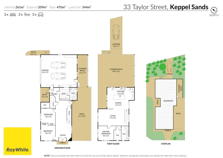 Floorplan of Homely house listing, 33 Taylor Street, Keppel Sands QLD 4702