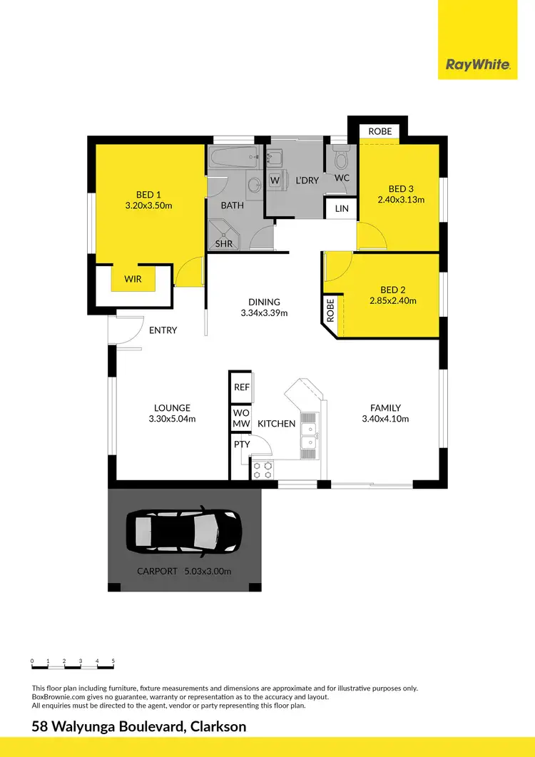 Floorplan of Homely house listing, 58 Walyunga Boulevard, Clarkson WA 6030