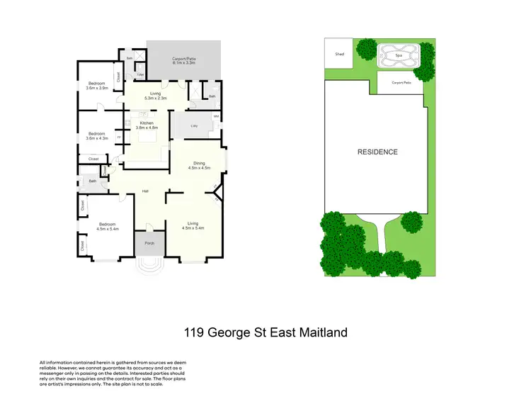 Floorplan of Homely house listing, 119 George Street, East Maitland NSW 2323