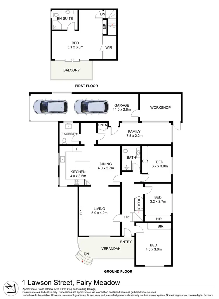 Floorplan of Homely house listing, 1 Lawson Street, Fairy Meadow NSW 2519