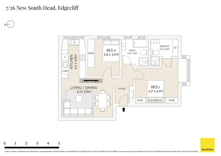 Floorplan of Homely apartment listing, 7/26 New South Head Road, Edgecliff NSW 2027