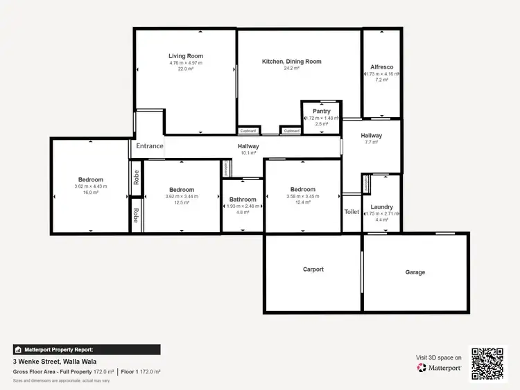 Floorplan of Homely house listing, 3 Wenke Street, Walla Walla NSW 2659