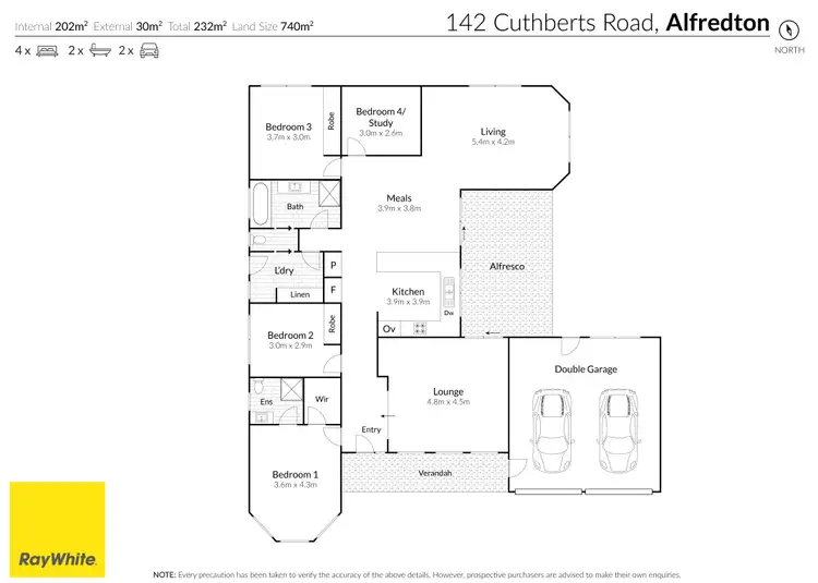 Floorplan of Homely house listing, 142 Cuthberts Road, Alfredton VIC 3350