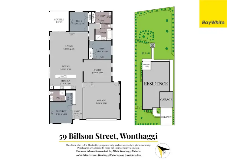 Floorplan of Homely house listing, 59 Billson Street, Wonthaggi VIC 3995