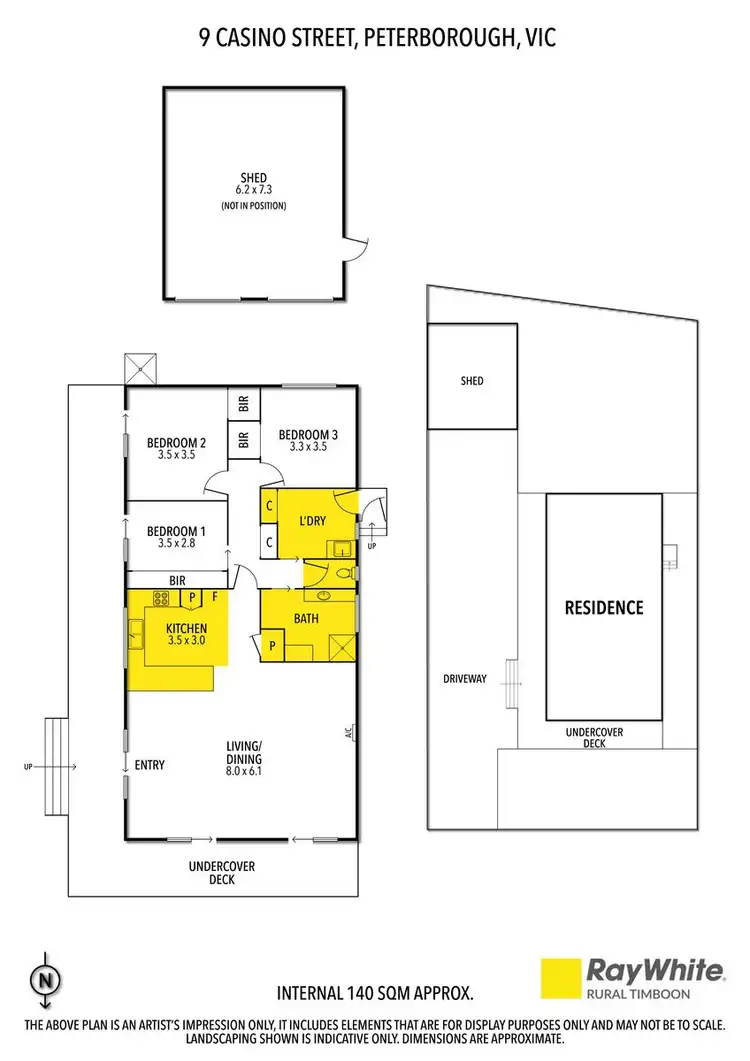 Floorplan of Homely house listing, 9 Casino Street, Peterborough VIC 3270