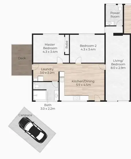 Floorplan of Homely house listing, 2/89 Camrose Crescent, Underwood QLD 4119