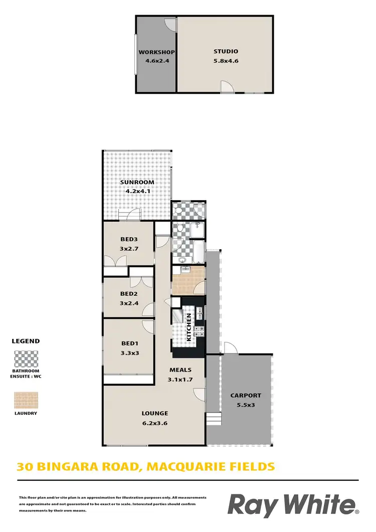 Floorplan of Homely house listing, 30 Bingara Road, Macquarie Fields NSW 2564