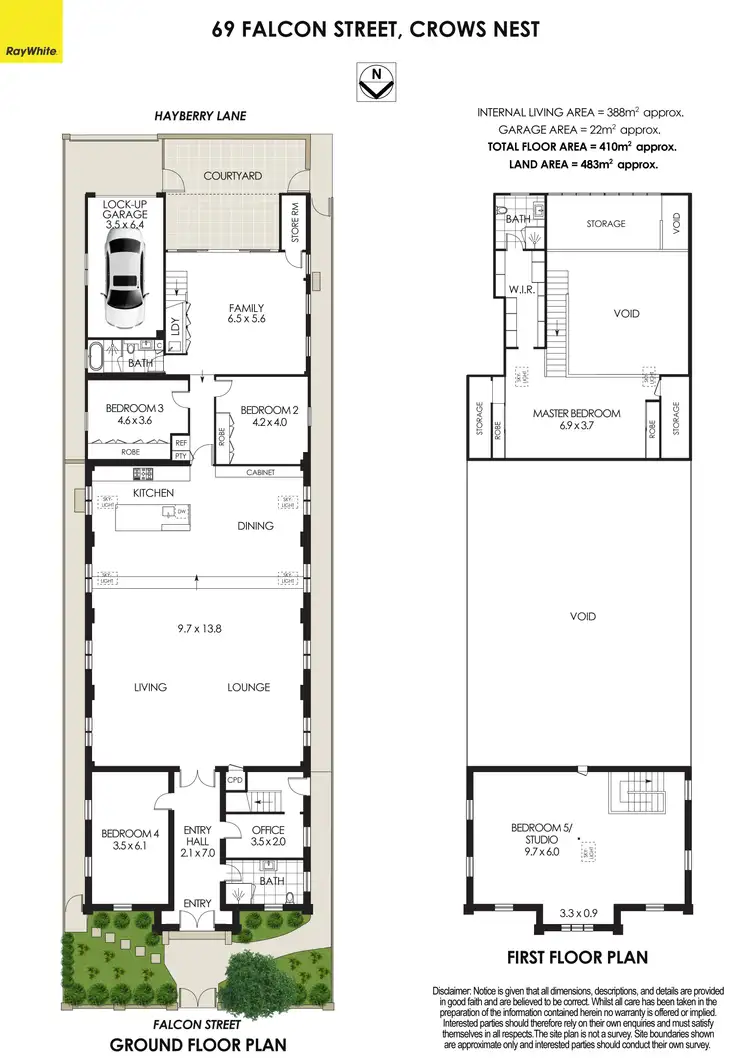 Floorplan of Homely house listing, 69 Falcon Street, Crows Nest NSW 2065