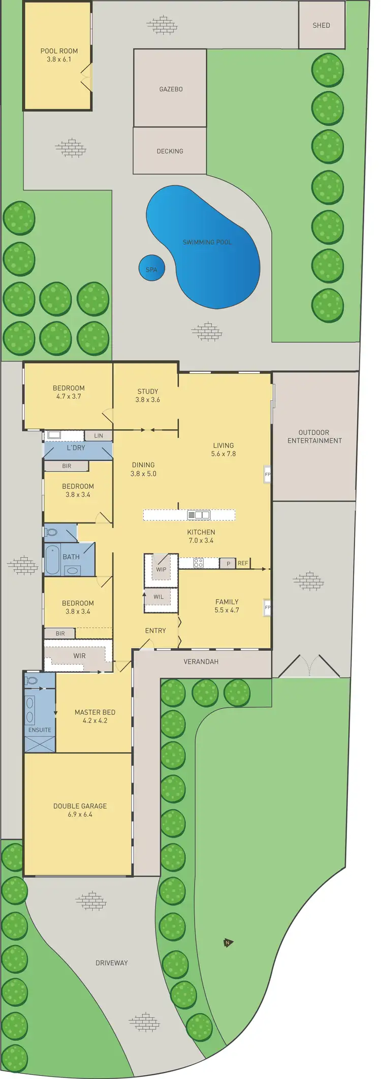 Floorplan of Homely house listing, 14 Crofton Court, Hoppers Crossing VIC 3029