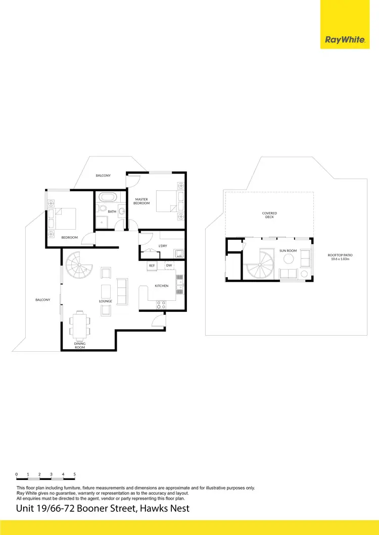 Floorplan of Homely apartment listing, 19/66-72 Booner Street, Hawks Nest NSW 2324