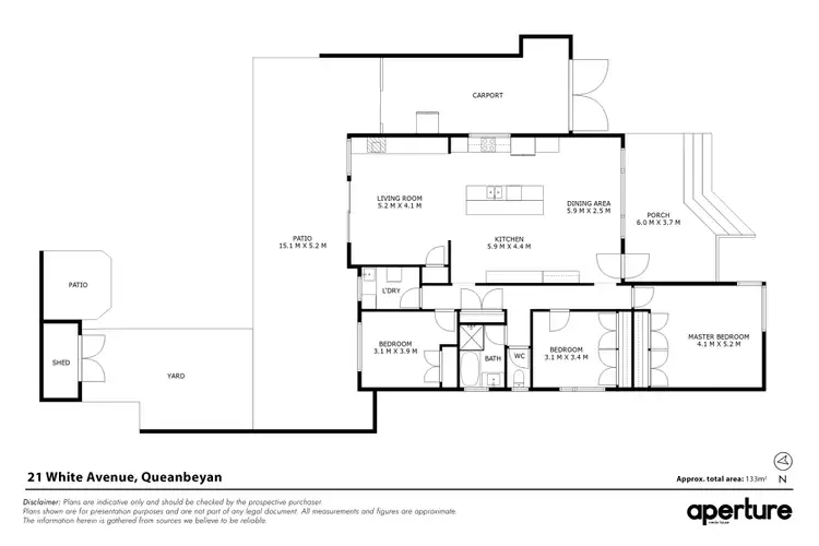 Floorplan of Homely house listing, 21 White Avenue, Queanbeyan NSW 2620