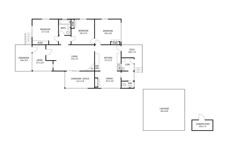 Floorplan of Homely house listing, 5 Hain Close, Pittsworth QLD 4356