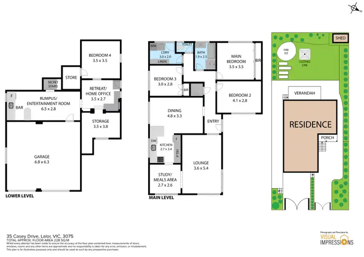 Floorplan of Homely house listing, 35 Casey Drive, Lalor VIC 3075
